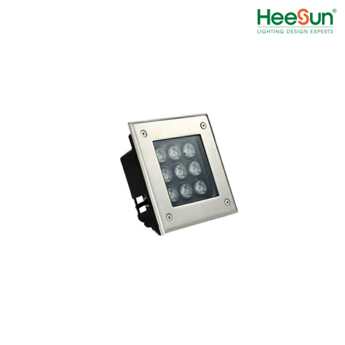 ĐÈN ÂM ĐẤT VUÔNG 9W HS-ADV9