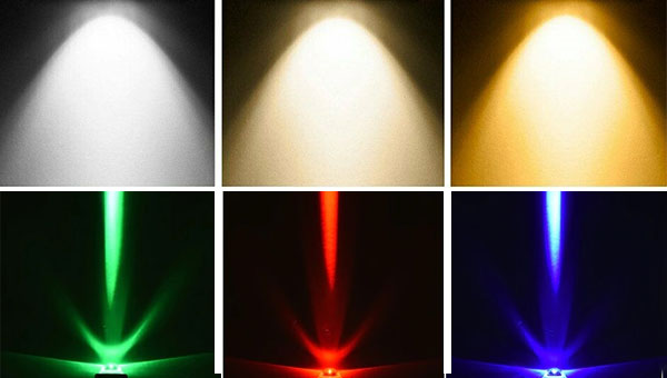 ánh sáng RGB và trắng vàng trung tính